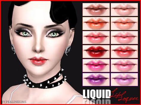Pralinesims Liquid Lip Laquer Lips Halloween Face Makeup Glossier