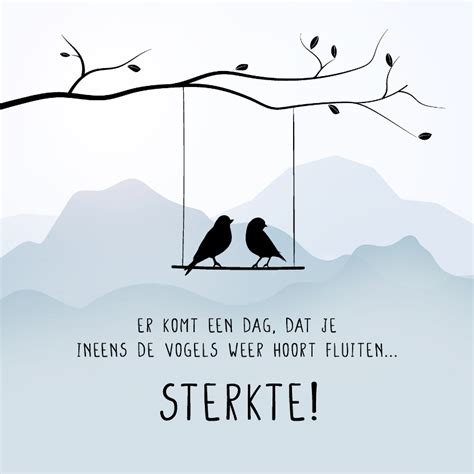 Condoleancekaart Met Vogels In Een Boom Kaartje Go