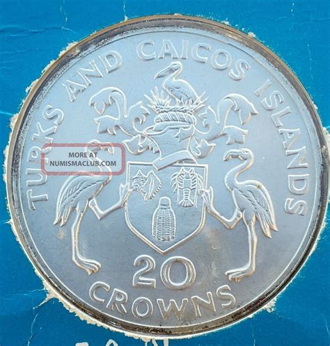Turks And Caicos Crowns Sterling Silver Uncirculated