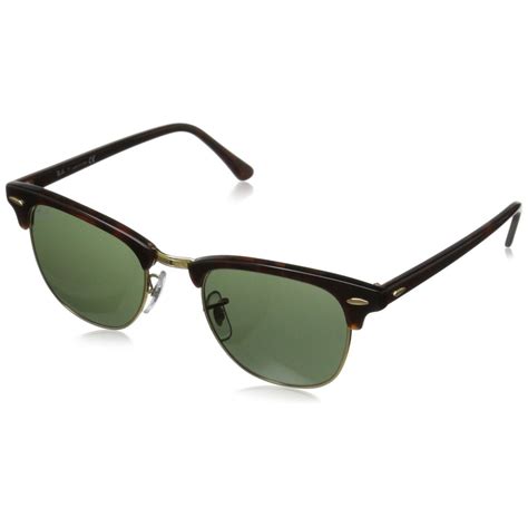 Ray Ban Rb3016 Classic Clubmaster Sunglasses Tortoise Frame G15 Green