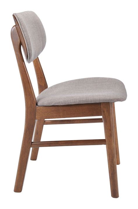 Midland Chair Dove Gray Set Of 2 Contemporary Wood Dining Chairs