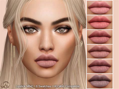 Lipstick Nb41 From Msq Sims Sims 4 Downloads