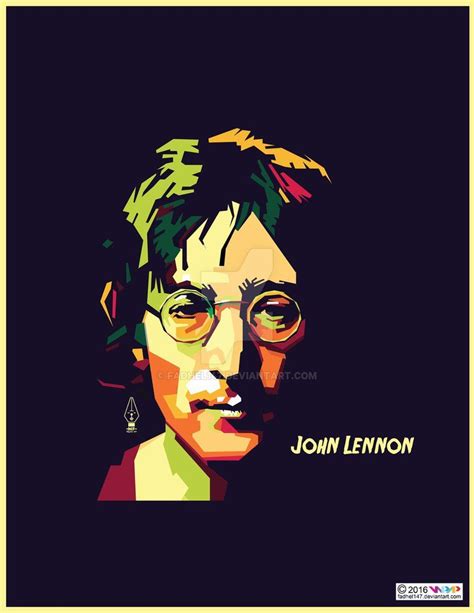 John Lennon In Wpap By Fadhel147 John Lennon Wpap Lennon