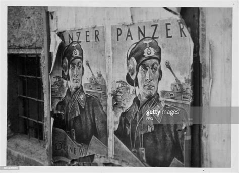 Nazi Propaganda Poster On The Wall During World War Two In Vienna