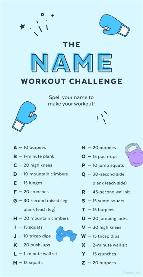 Play The Name Game And Get A Personalized Workout Just For You Spell