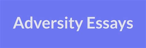 Adversity Essays Examples Topics And Outlines Paperdue