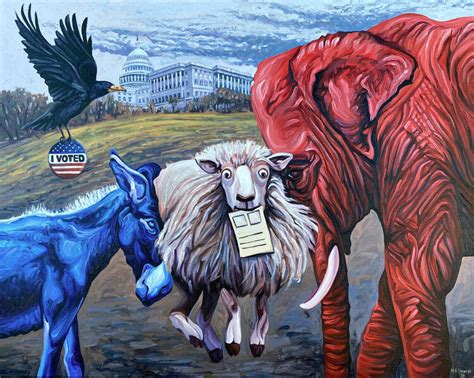 We The Sheeple By Mark Nesmith 2020 Painting Oil On Canvas Singulart