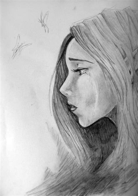 Girl Sketch Face At Explore