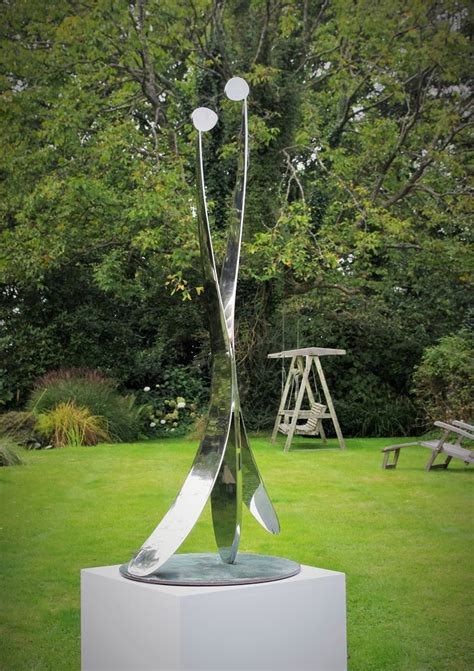 Stainless Steel Garden Sculpture Contemporary Garden Art Chris Bose