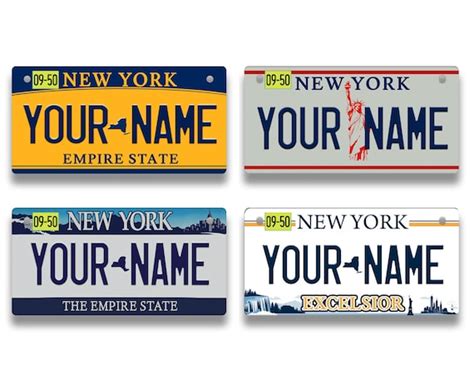 New York State License Plate Personalized Custom Any Name Or Text Shop