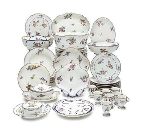 An Assembled Sevres Porcelain Part Dinner Service Mostly Second Half