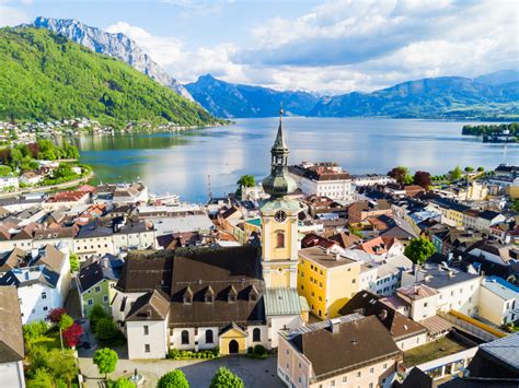 Gmunden City And Traunsee Lake Austria Jigsaw Puzzle In Puzzle Of The
