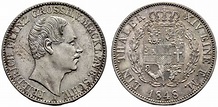 Moneda 1 Thaler Mecklemburgo-Schwerin (1352-1918) Plata 1848 Federico ...