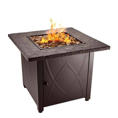 A lower btu output and the elevation of the heater. Blue Rhino Outdoor Propane Gas Fire Pit Table - OUTDOOR ...