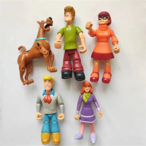Scooby Doo Fred Velma Daphne 5 Hanna Barbera Action Figure Toys
