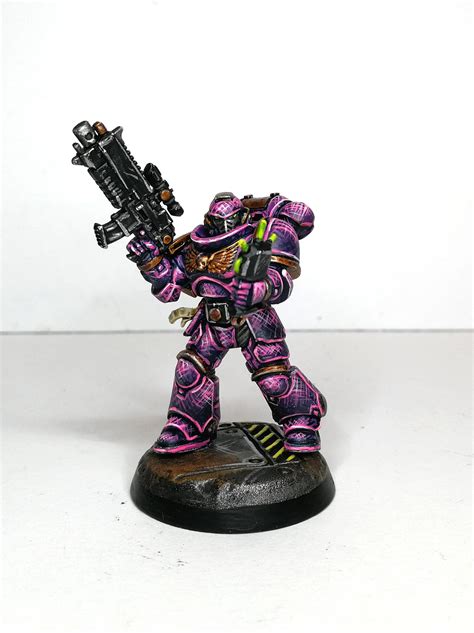My Pinkpurple Space Marine Is Done Now I Want An Entire Army 😅 R