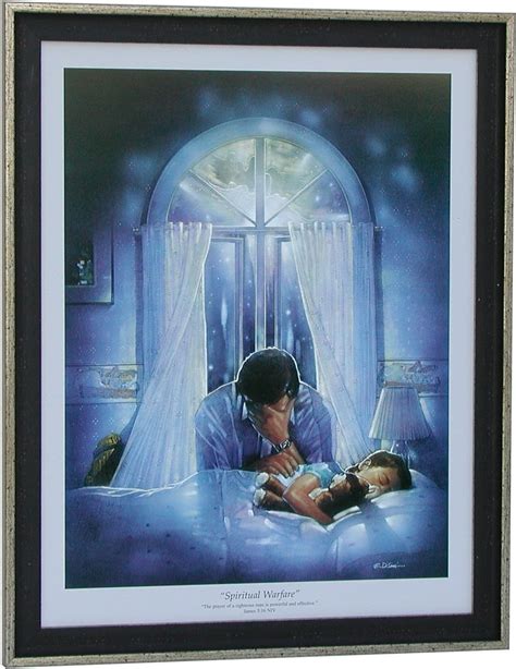 Spiritual Warfare Framed Christian Art Prayer