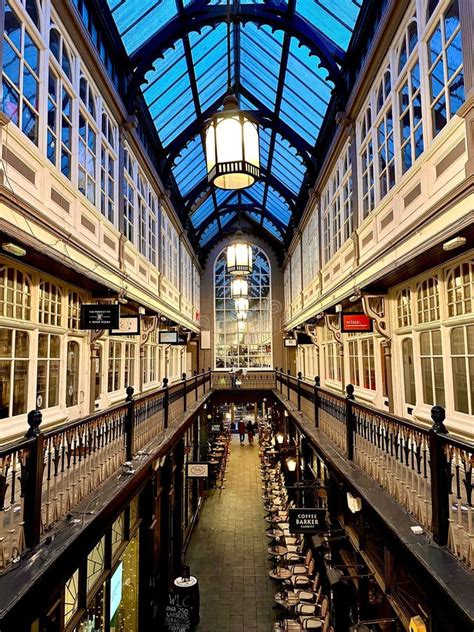 Exterior Of The Castle Quarter Victorian Shopping Arcade In Cardiff