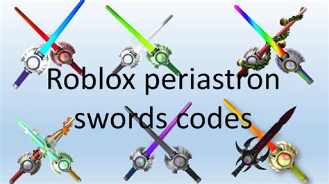 Roblox Periastron Swords Codes And What Can They Do Destroying Admin