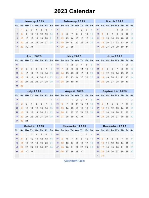 2023 Calendar Pdf Word Excel 2023 Calendar Free Printable Excel