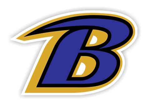 Baltimore Ravens B Precision Cut Decal Sticker