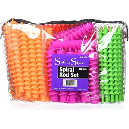 Amazon Com Soft N Style Spiral Rod Set Pieces Hair Rollers