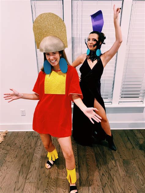 Kuzco And Yzma Diy In 2022 Halloween Outfits Disney Halloween