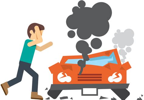 Car road accident resulting in transportation damage set of stylized cartoon illustrations. Cartoon adult upset man in front of crash car | Free Stock ...