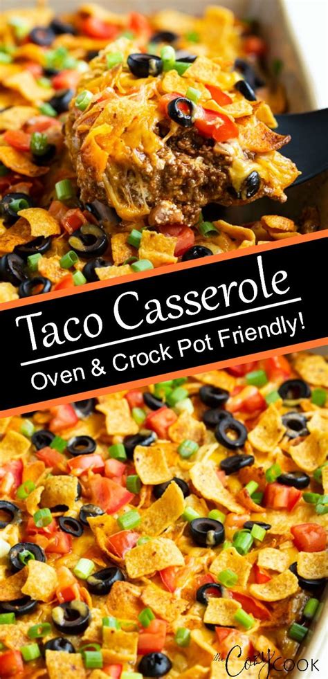 This Taco Casserole Is An Easy Ground Beef Recipe That You Can Bake In