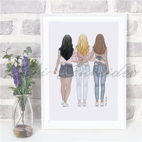 Friends Personalized Print Custom Print Personalized Etsy