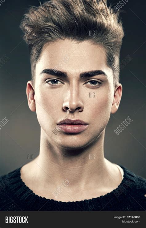 Handsome Young Fashion Model Man Image And Photo Bigstock