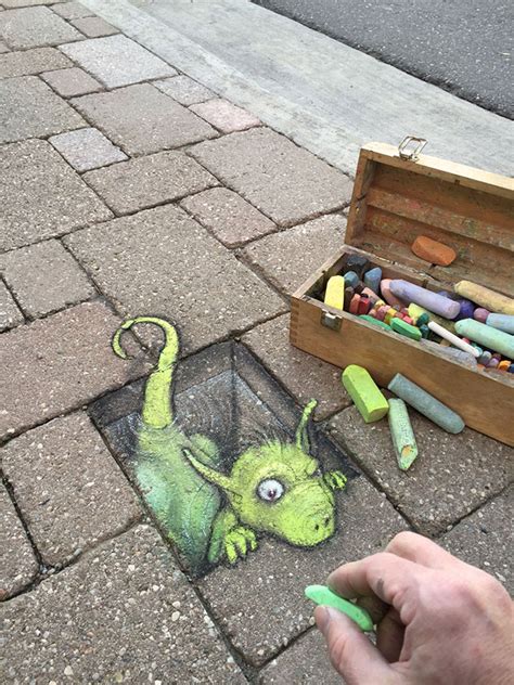 Funny And Clever 3d Chalk Street Art By David Zinn