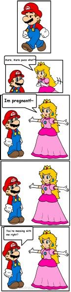 Peach Tells Mario Shes Pregnant Super Mario Smash Bros Mario Comics Super Mario Bros