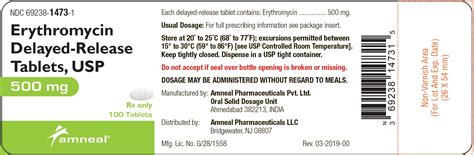 Erythromycin Tablet Delayed Release