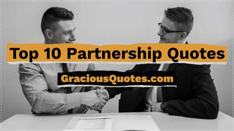 Top Partnership Quotes Gracious Quotes YouTube