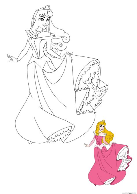 Sleeping beauty is a fairy tale adapted from two separate versions of the same story: Disney Princess Aurora Coloring Pages Printable