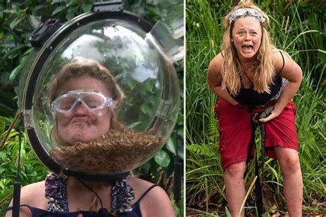 I M A Celebrity S Emily Atack Screams In Terror As Critters Bite Her Nipples During Final