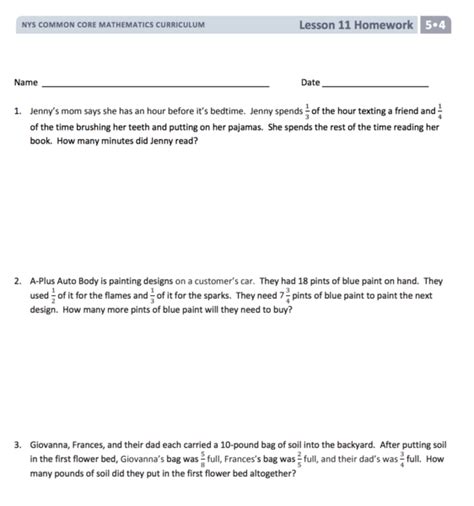 Answer Key To Module 4 Lesson 27 Module 2 Lesson 26 Elem Math 5th