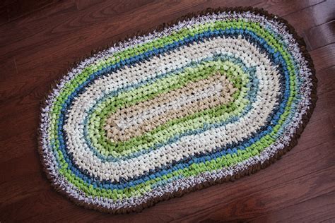 Oval Crochet Rag Rug