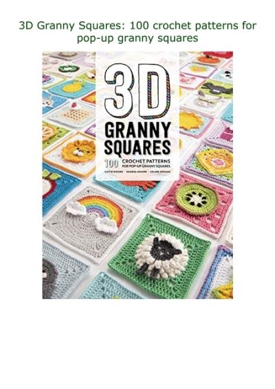 download⚡️pdf ️ 3d granny squares 100 crochet patterns for pop up granny squares