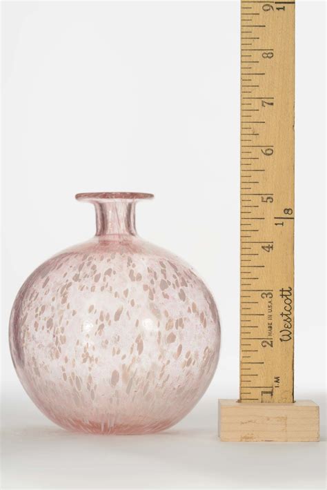 Vintage Italian Murano Pink Glass Vase