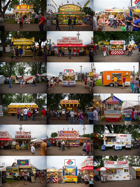 Portraits Of Carnival Games And Food Stands