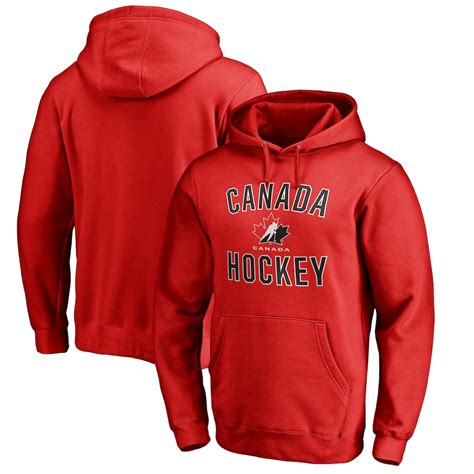 Mens Fanatics Branded Red Hockey Canada Victory Arch Pullover Hoodie