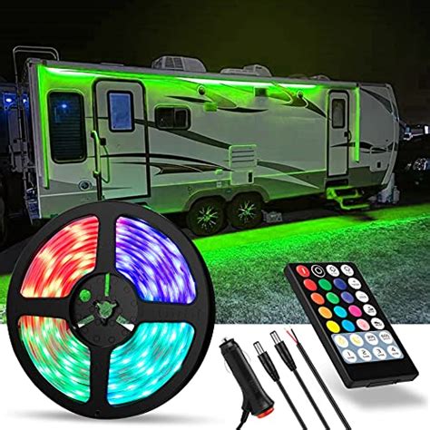 Welluck Rv Led Camper Awning Lights 12v 12ft36m Dimmable Remote