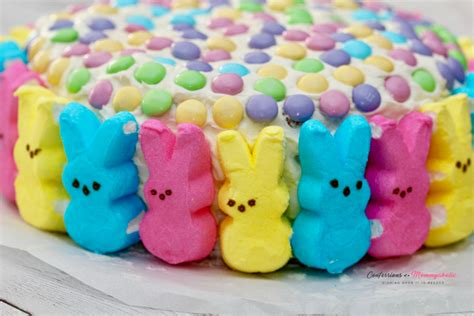 peeps bunnies easter cake recipe this mom s confessions