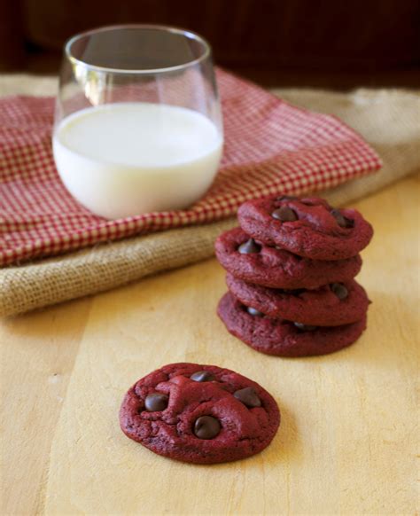 Red Velvet Chocolate Chip Cookies Partial Ingredients