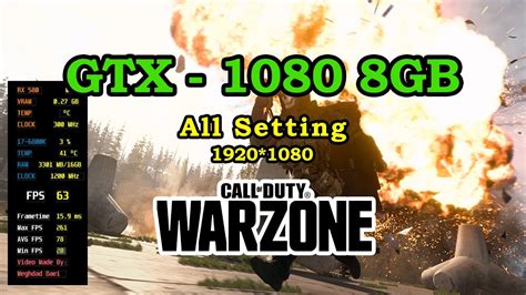 Call Of Duty Warzone Gtx 1080 8gb All Setting Fps And Game Play Youtube