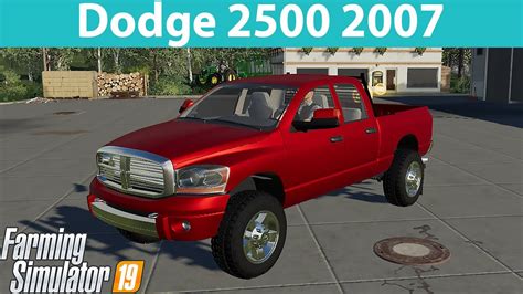 Dodge 2500 For Farming Simulator 19 Youtube