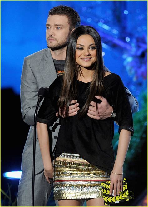 Mila Kunis Grabs Justin Timberlakes Crotch Photo Mtv