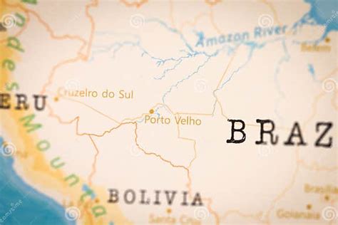 The Realistic Map Of Porto Velho Stock Illustration Illustration Of